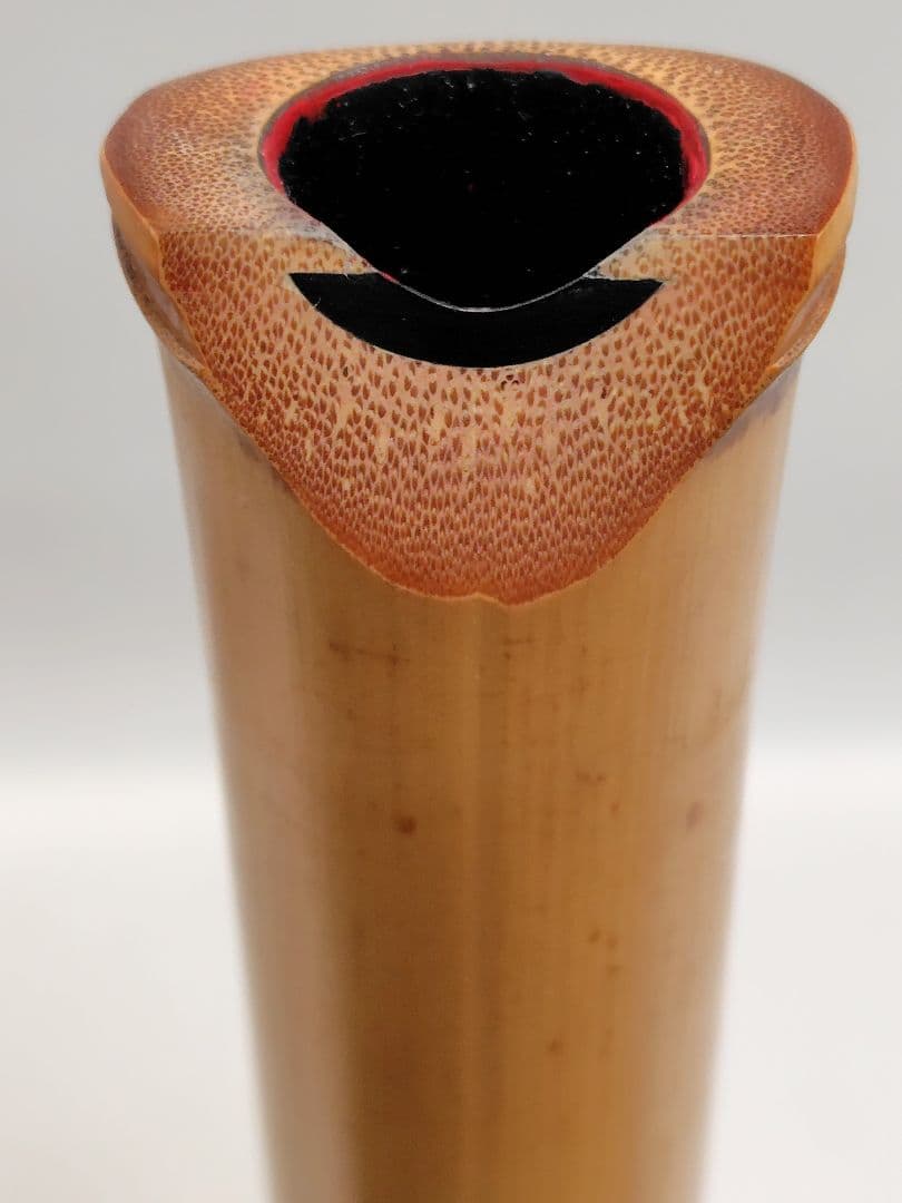 D007 和楽器 尺八 松朋 全長約54.5cm 一尺八寸管 竹製 伝統工芸品