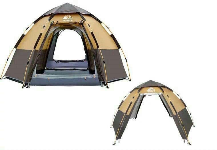 新品通気性簡単設営ワンタッチテント キャンプ アウトドア用品ファミリー