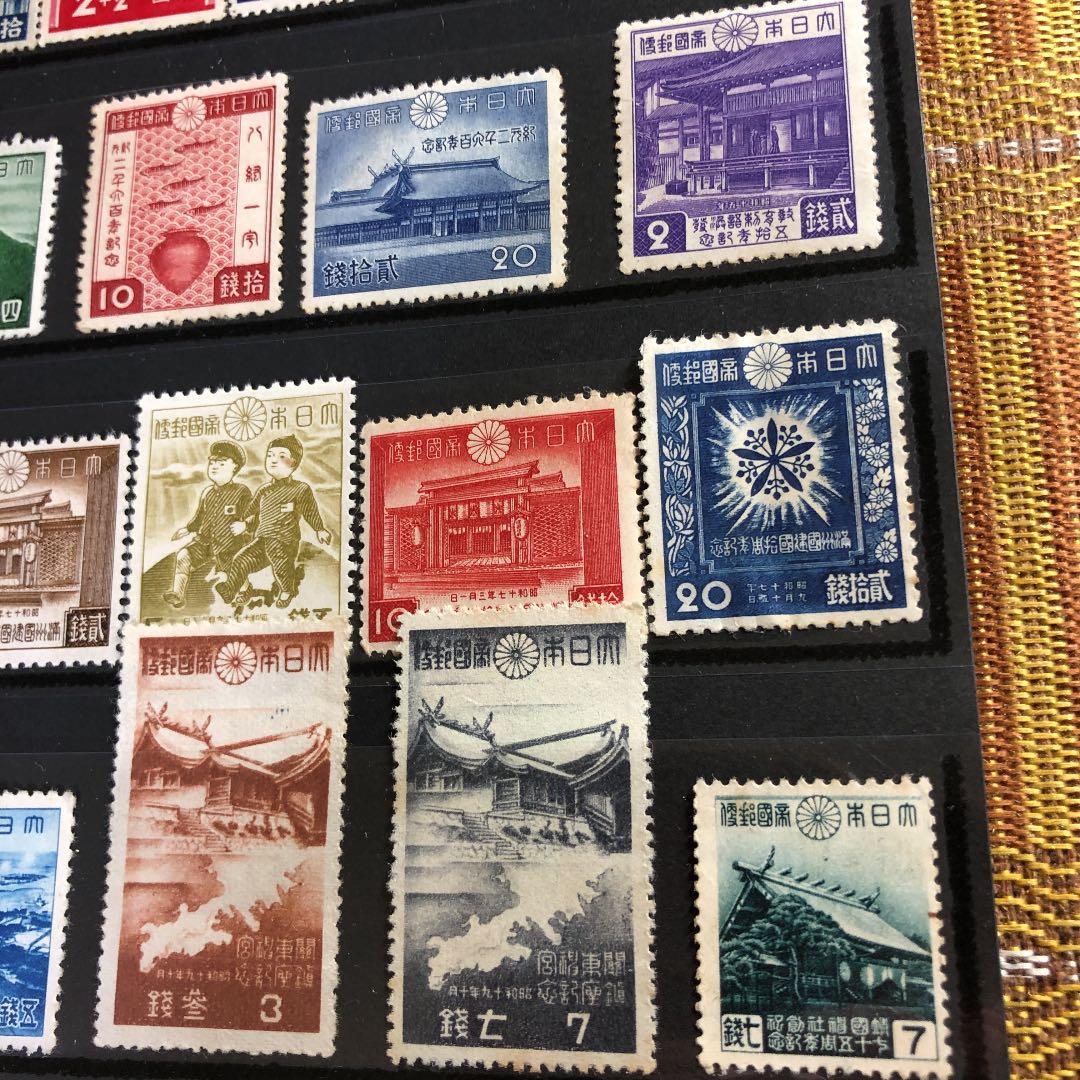 カタログ価38,210円！昭和3〜19年記念切手38種！１０シリーズ完！格安にて