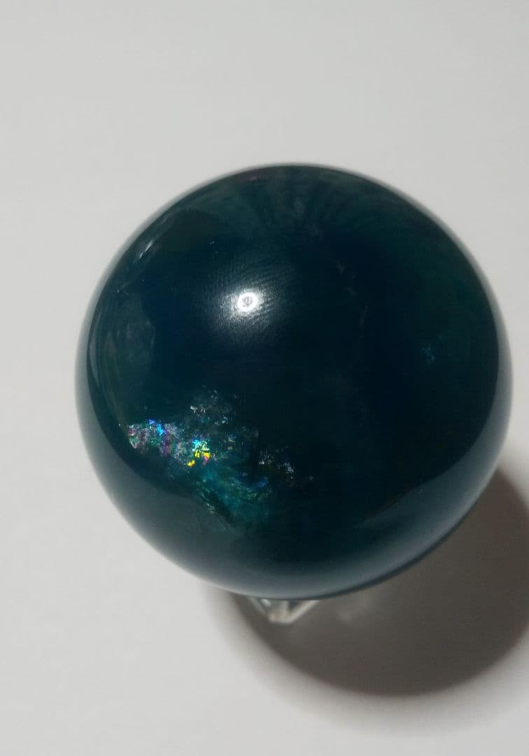 希少色 ブルー グリーン フローライト スフィア
