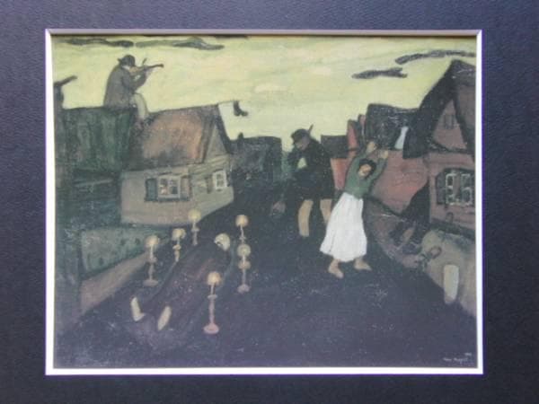 シャガール、死者、希少画集画、新品高級額付