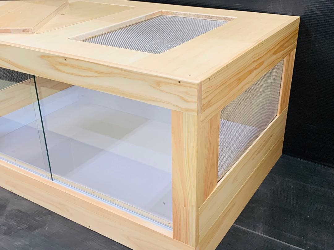 1台限定　ステンメッシュ仕様木製ケージ　900×600×450　小動物、爬虫類用