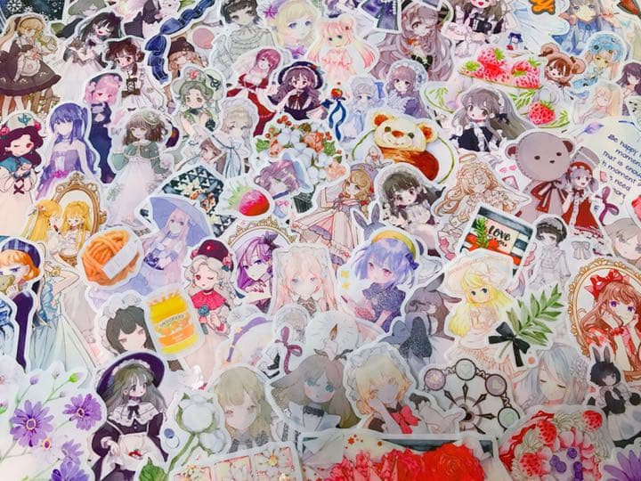 可愛いい❤️❤️人物マステフレークシール( ⸝⸝•ᴗ•⸝⸝ )152