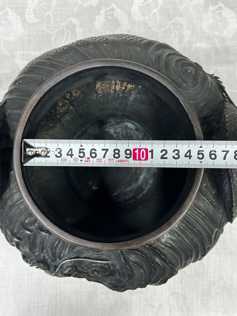 銅　壺　龍　アンティーク　骨董 コレクション 古美術