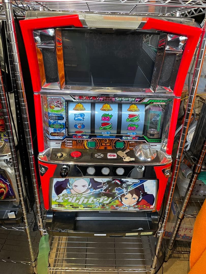 【送料無料】 パチスロ 実機 初代 エウレカセブン不要機 説明書付き