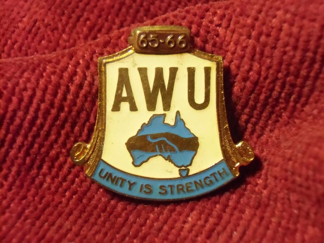 ＡＵオーストリアの勲章/徽章＊１９６５～６６年＊労働組合バッジ（実物）