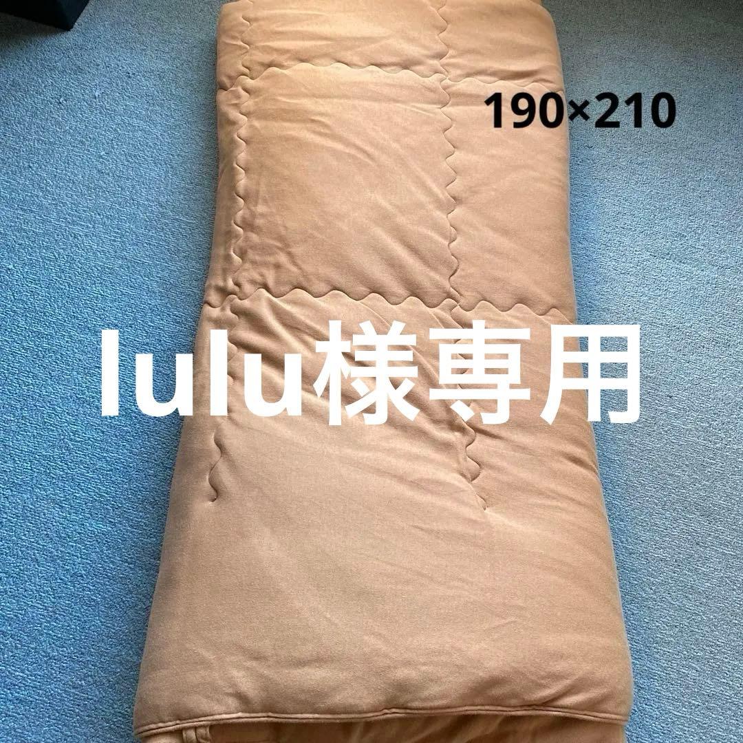 キャメル100％　肌掛け布団　ダブル　カバー付き　モリリン