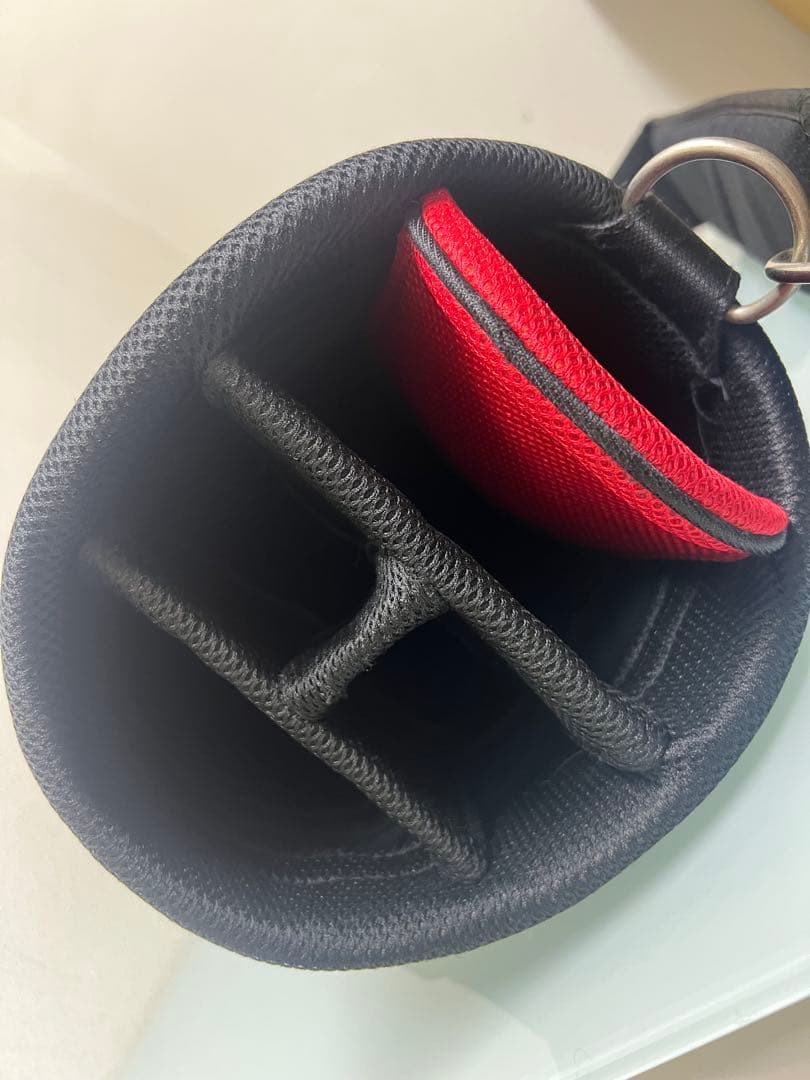 le coq sportif キャディバッグ ブラック レッド