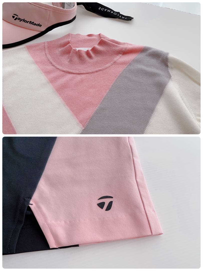 テーラーメイドゴルフ　上下②点セット　ハイネックセーター　スリットスカート