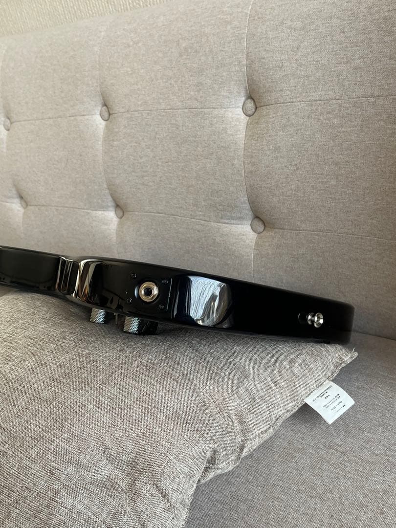 テレキャスタータイプ ブラック&シルバー　コンポギター