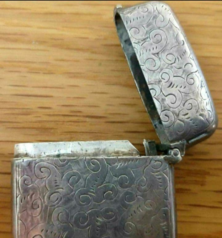 英国アンティーク　マッチケース　1800年代製造　タバコ