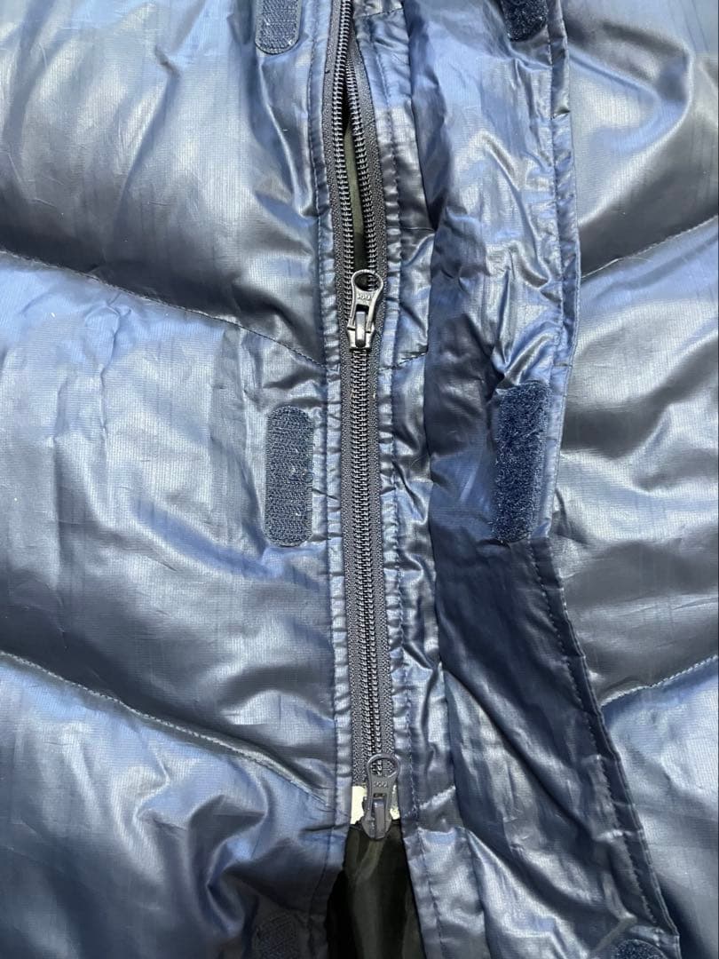 極暖adidas ネイビー ダウンベンチコート　Lサイズ