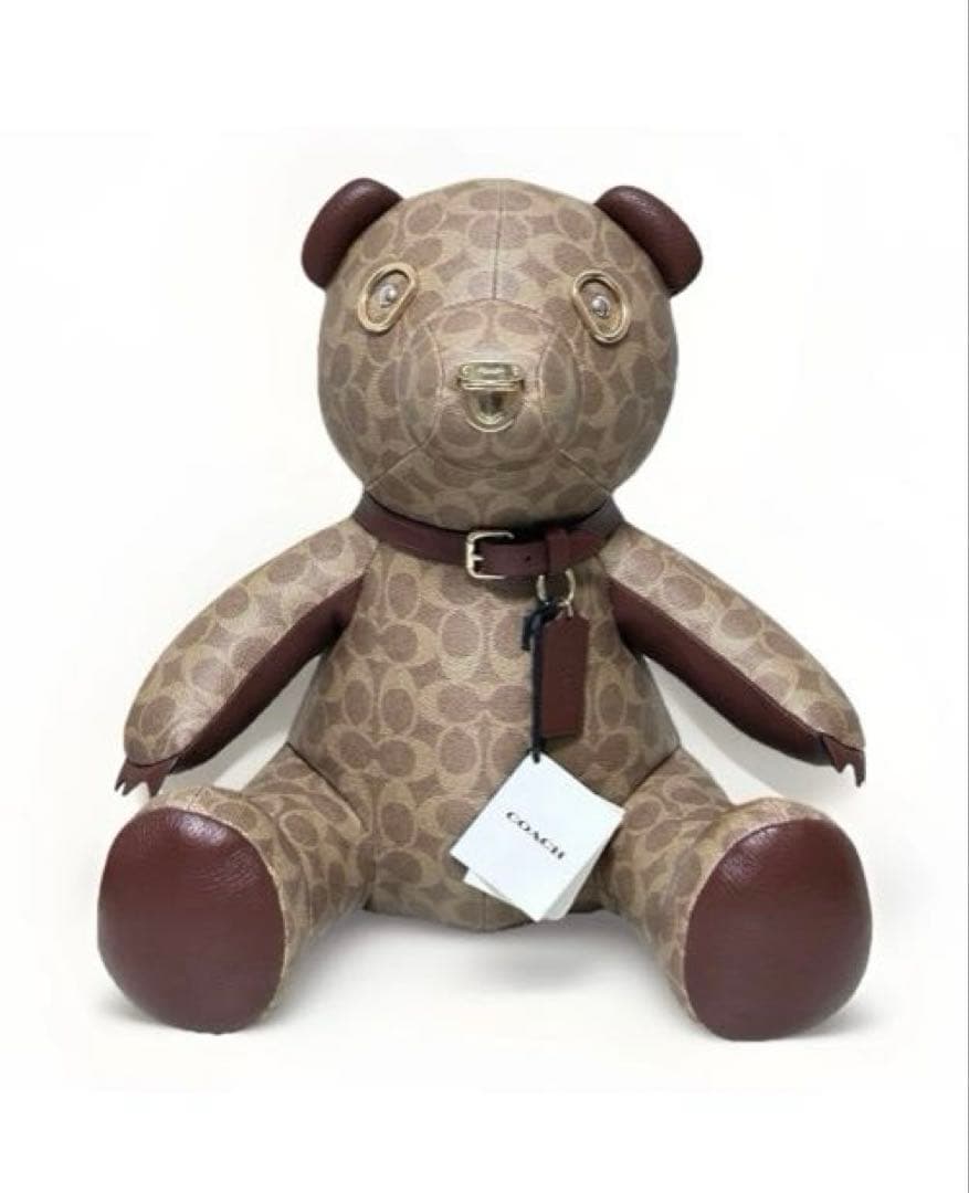 COACH コレクティブル ベア・シグネチャーキャンバス　ラージ