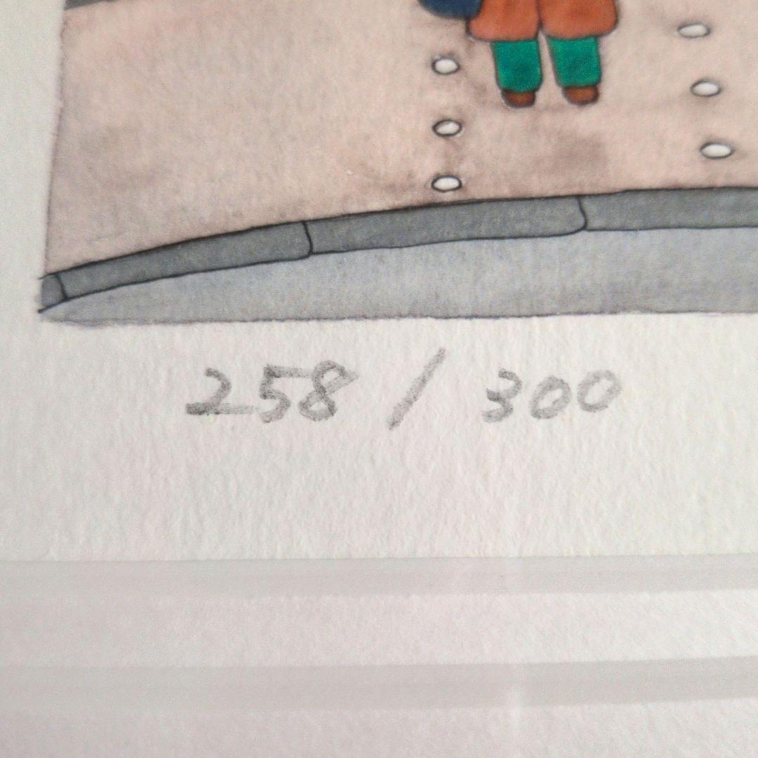 Clyv クリーブ版画「粋な町」258/300 鉛筆サイン　ジクレー フランス