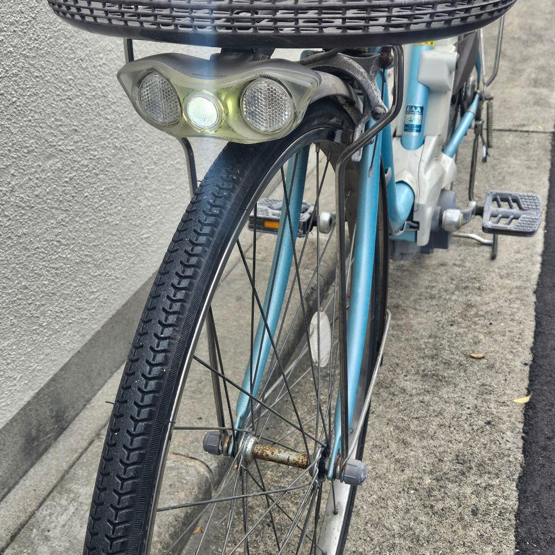 パナソニック♪電動アシスト自転車♪ViViきれいなターコイズ5Ah 長押し5点灯
