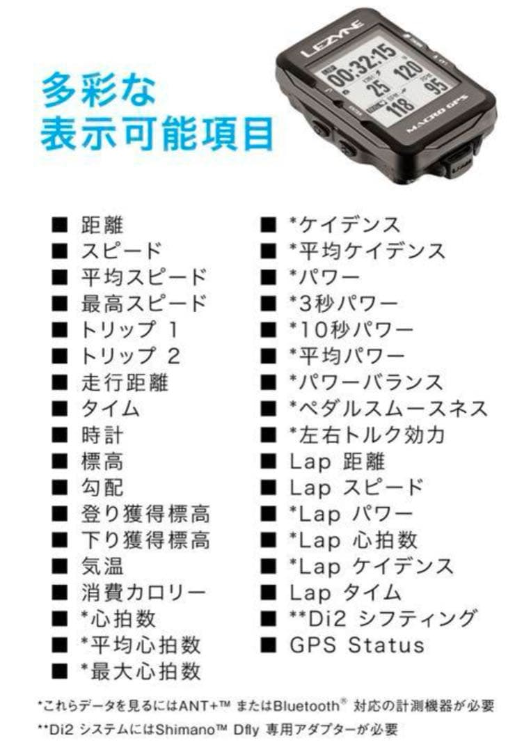 LEZYNE SUPER GPS サイコン