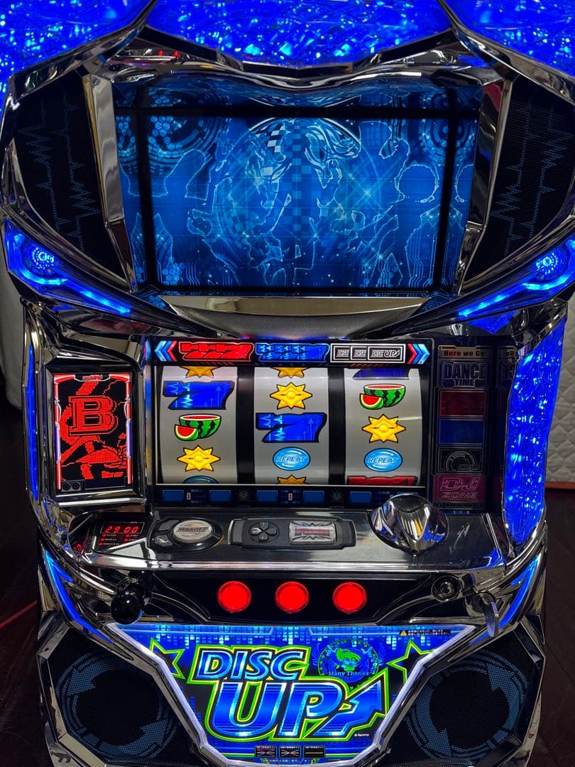 【送料無料】名機！ディスクアップ サミー 青パネル 静音仕様 不要機付