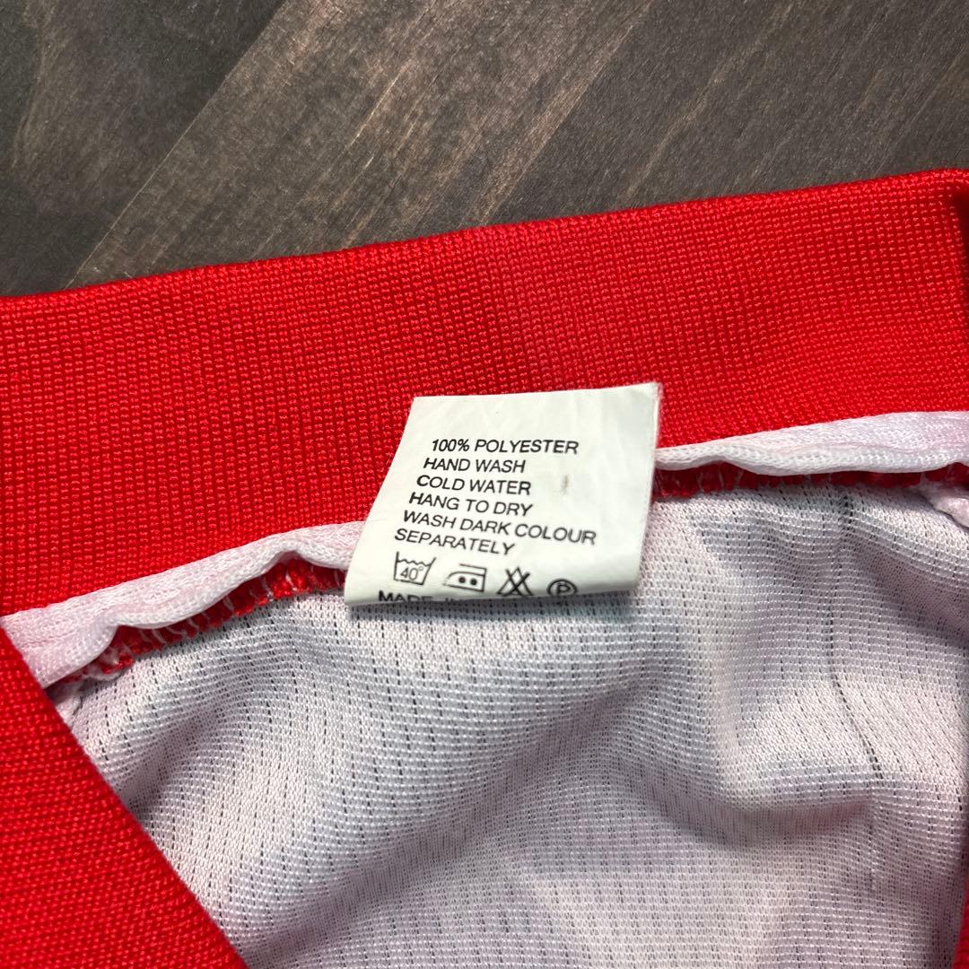 ★8SM2 UEFA チャンピオンズリーグ　ゲームシャツ　赤白　ゲームシャツ古着