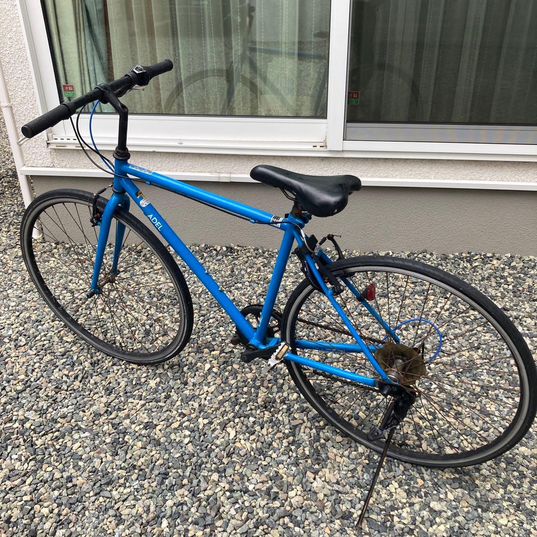 引取り限定　福岡　クロスバイク　700cc 27インチ　鮮やかなブルー　通勤通学