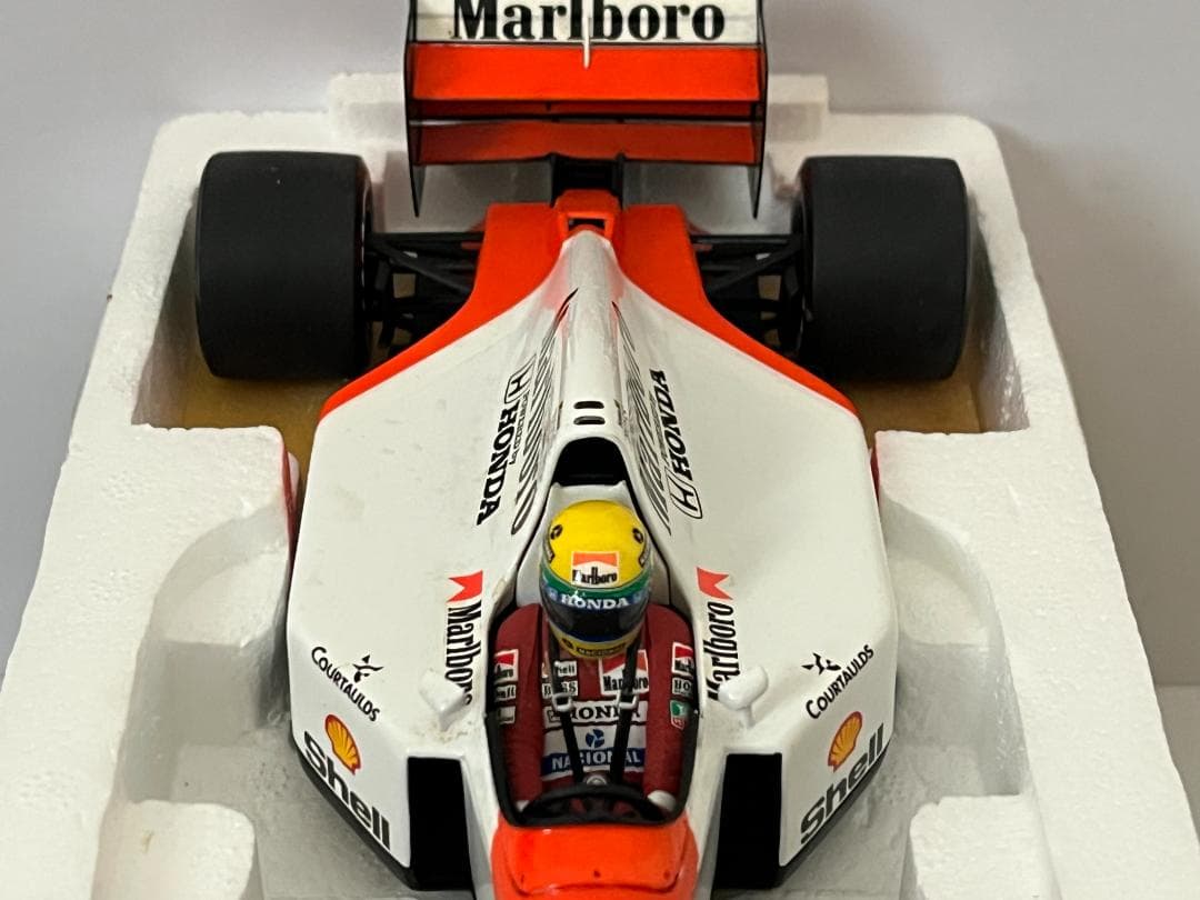 ミニチャンプス 1/18 McLaren Honda MP4/7 A.セナ 箱付