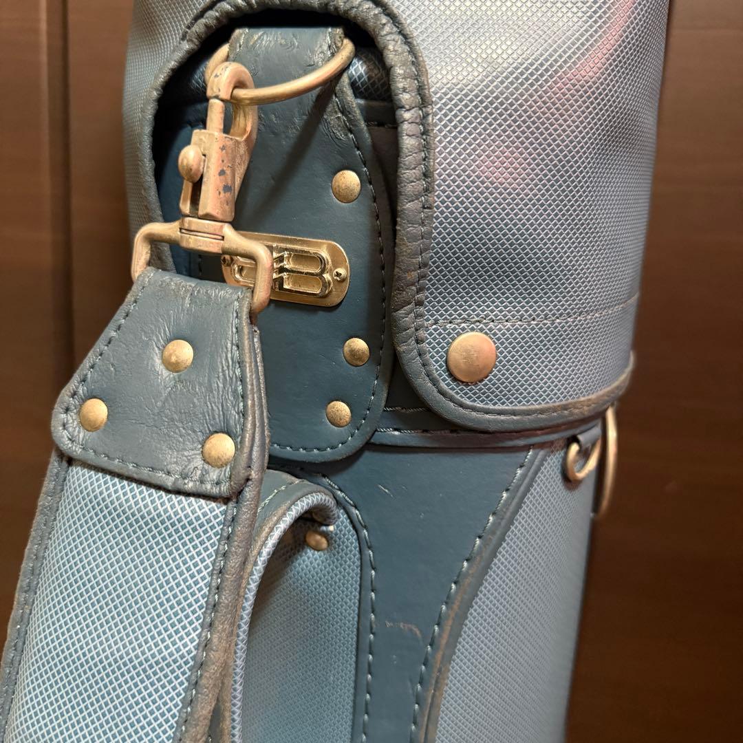 BALENCIAGA ゴルフバッグ キャディバッグ PUレザー ブルー