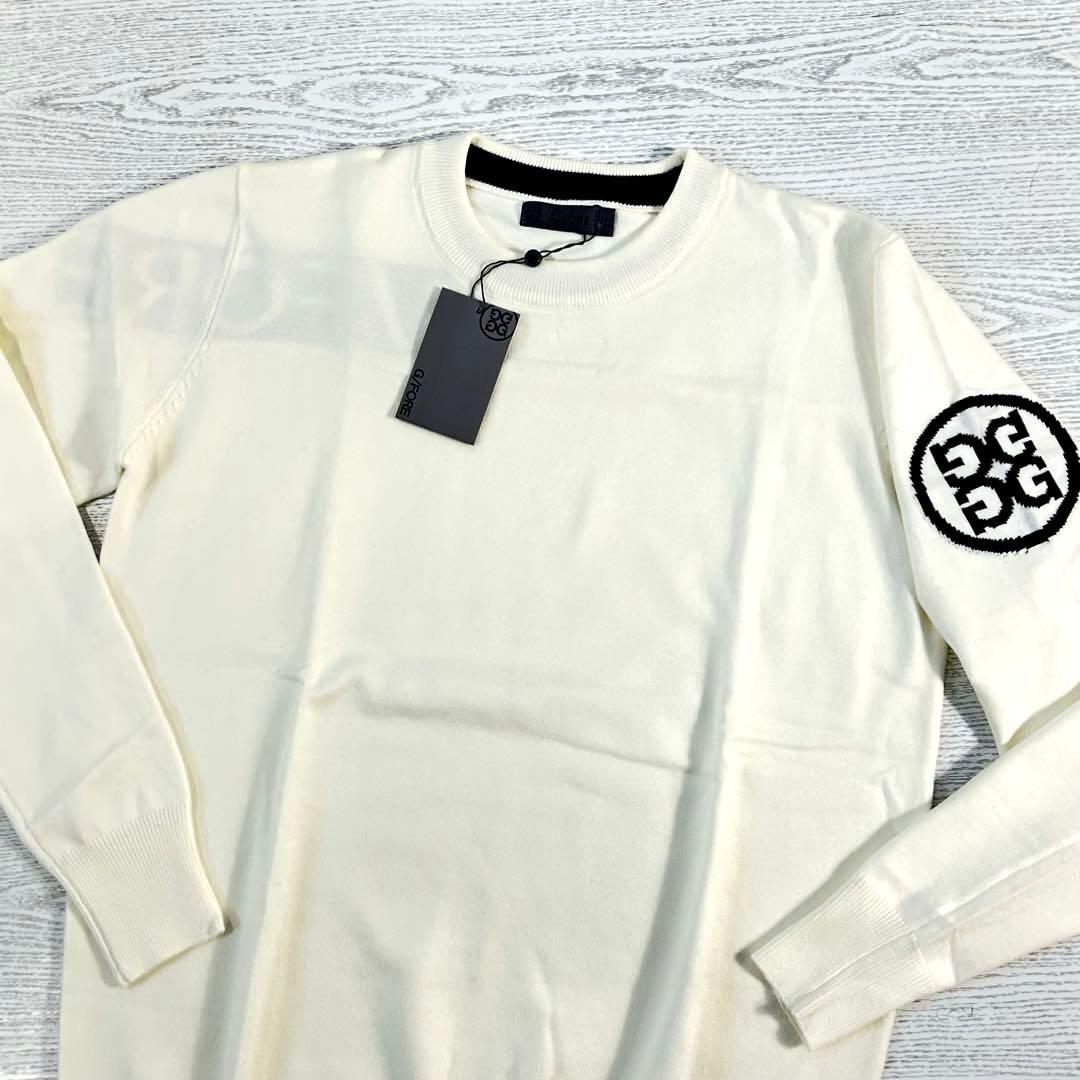 G/FORE ジーフォア　ロゴデザイン　クルーネックセーター　サイズL