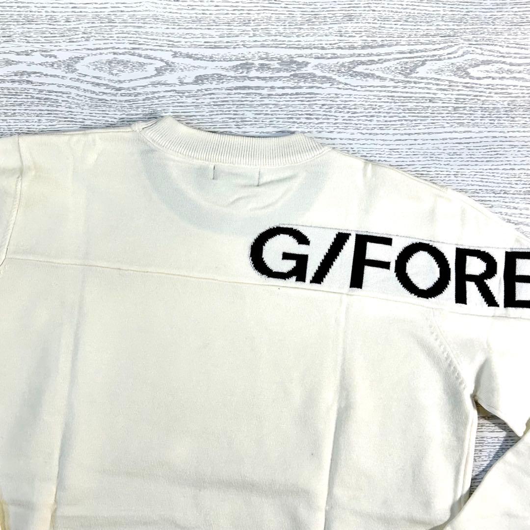G/FORE ジーフォア　ロゴデザイン　クルーネックセーター　サイズL