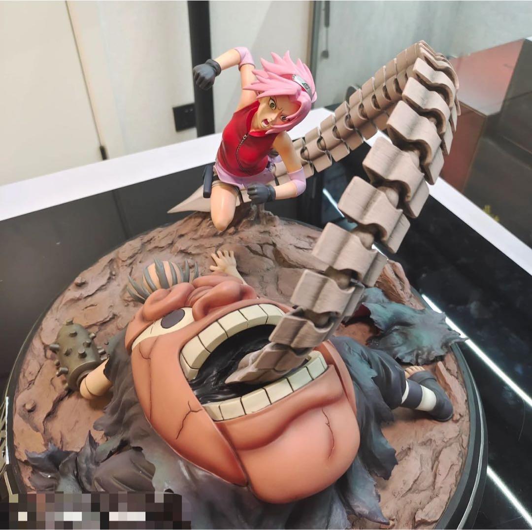 ナルト 春野サクラ VS サソリ ガレージキット ガレキ スタチュー①