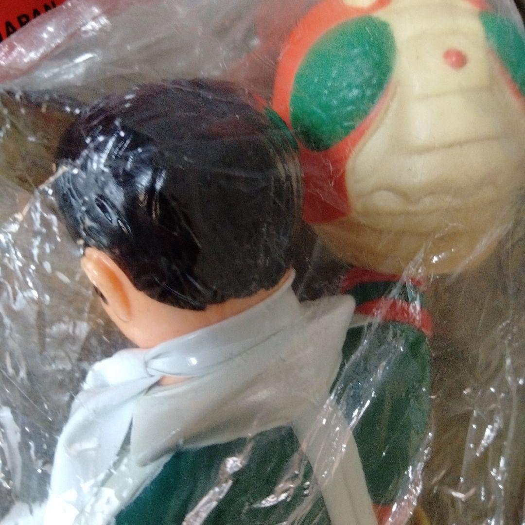 状態最良仮面ライダーV3面取れソフビマフラー付き当時物パチ