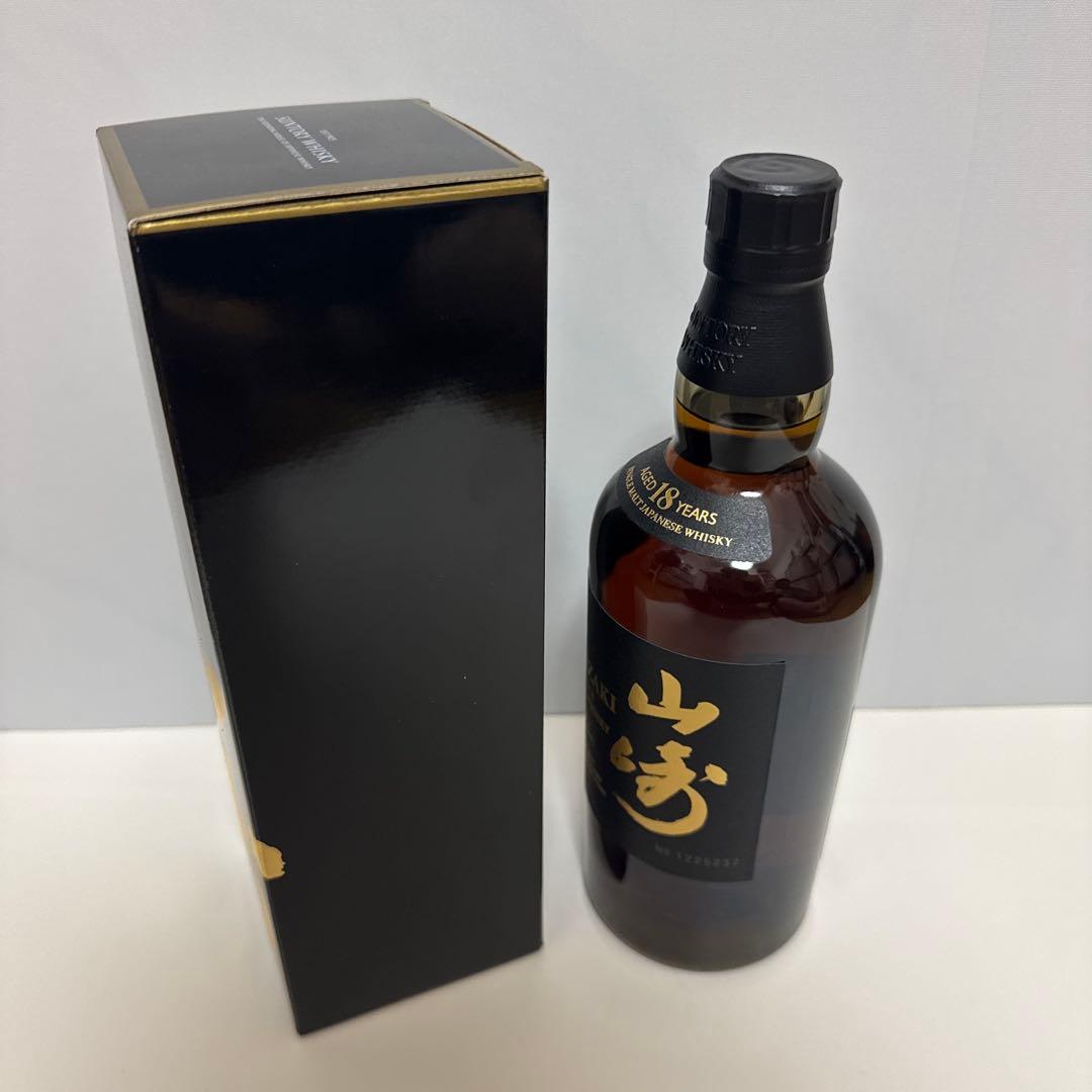 山崎 18年 シングルモルトウイスキー 700ml 箱付き