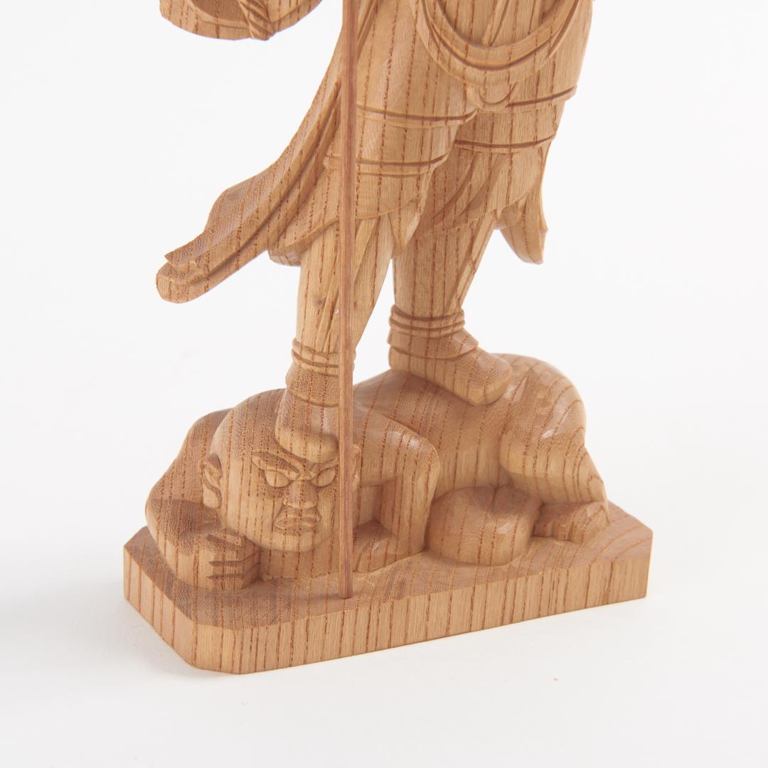 欅　毘沙門天　20ｃｍ #067