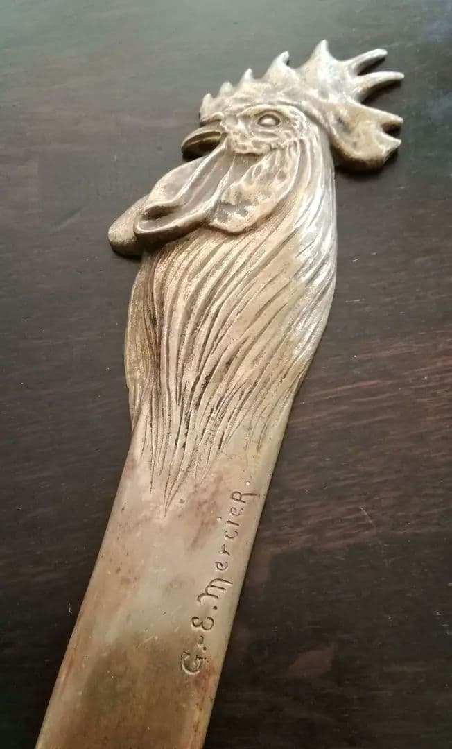 逸品　紙切り　ペーパーナイフ　フランスアール・ヌーヴォー　メルシェ　アンティーク