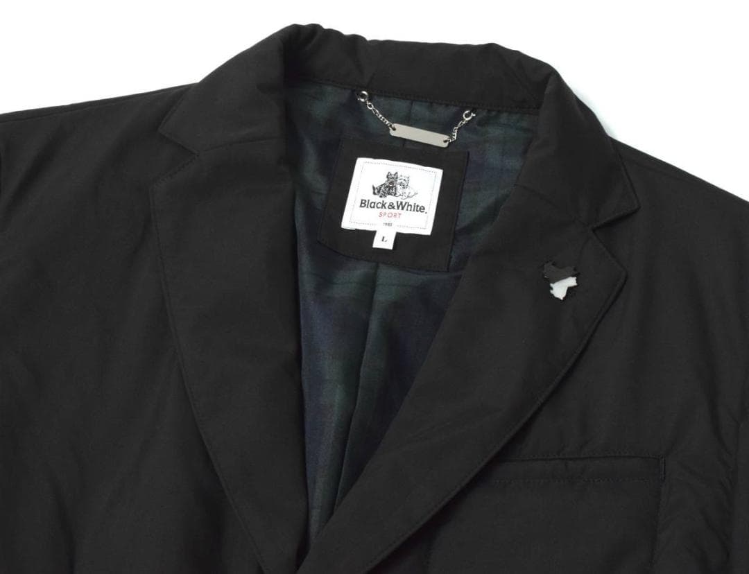 Lサイズ ★ ブラック＆ホワイト テーラードジャケット BGF0400MA ③単
