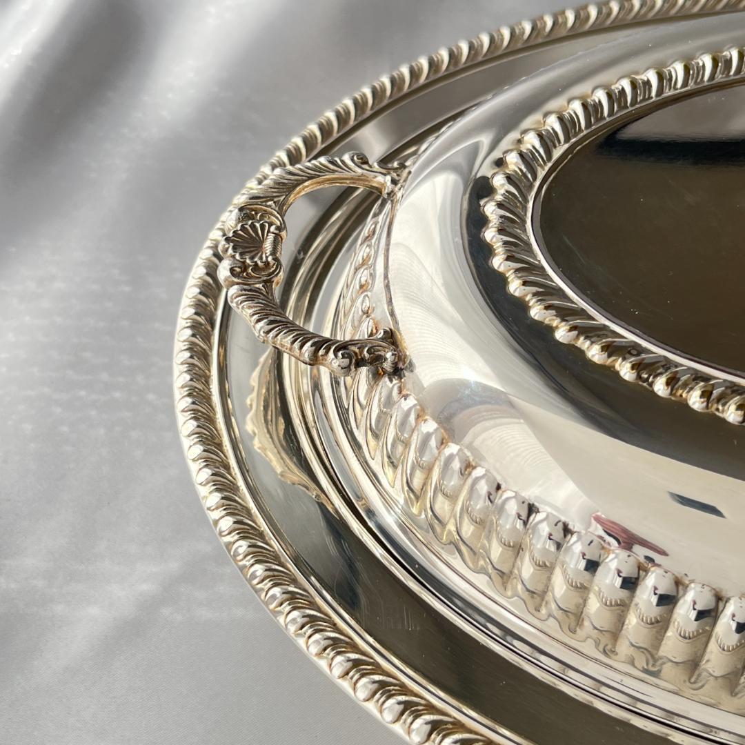 【英国】アントルメディッシュ / ビュッフェサーバー【シルバープレート】30cm