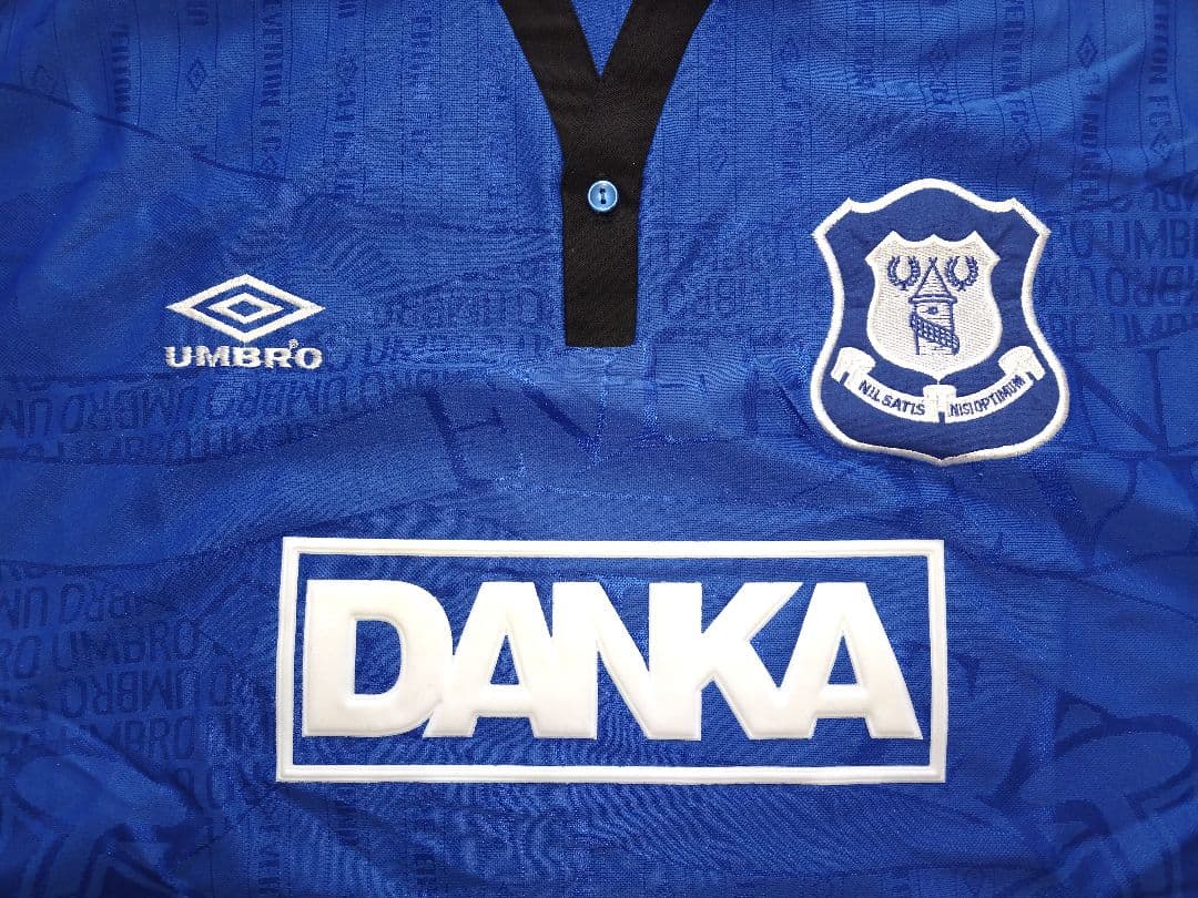 UMBROエバートンFC 95/96 ホーム XLサイズ 選手支給未使用品