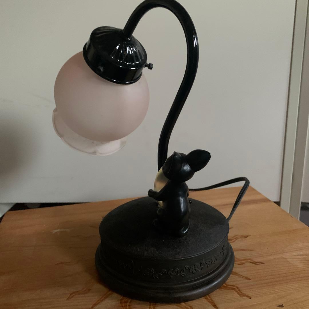 廃盤 ジブリ 魔女の宅急便 ジジ ランプ テーブルランプ すずらんガラスシェード