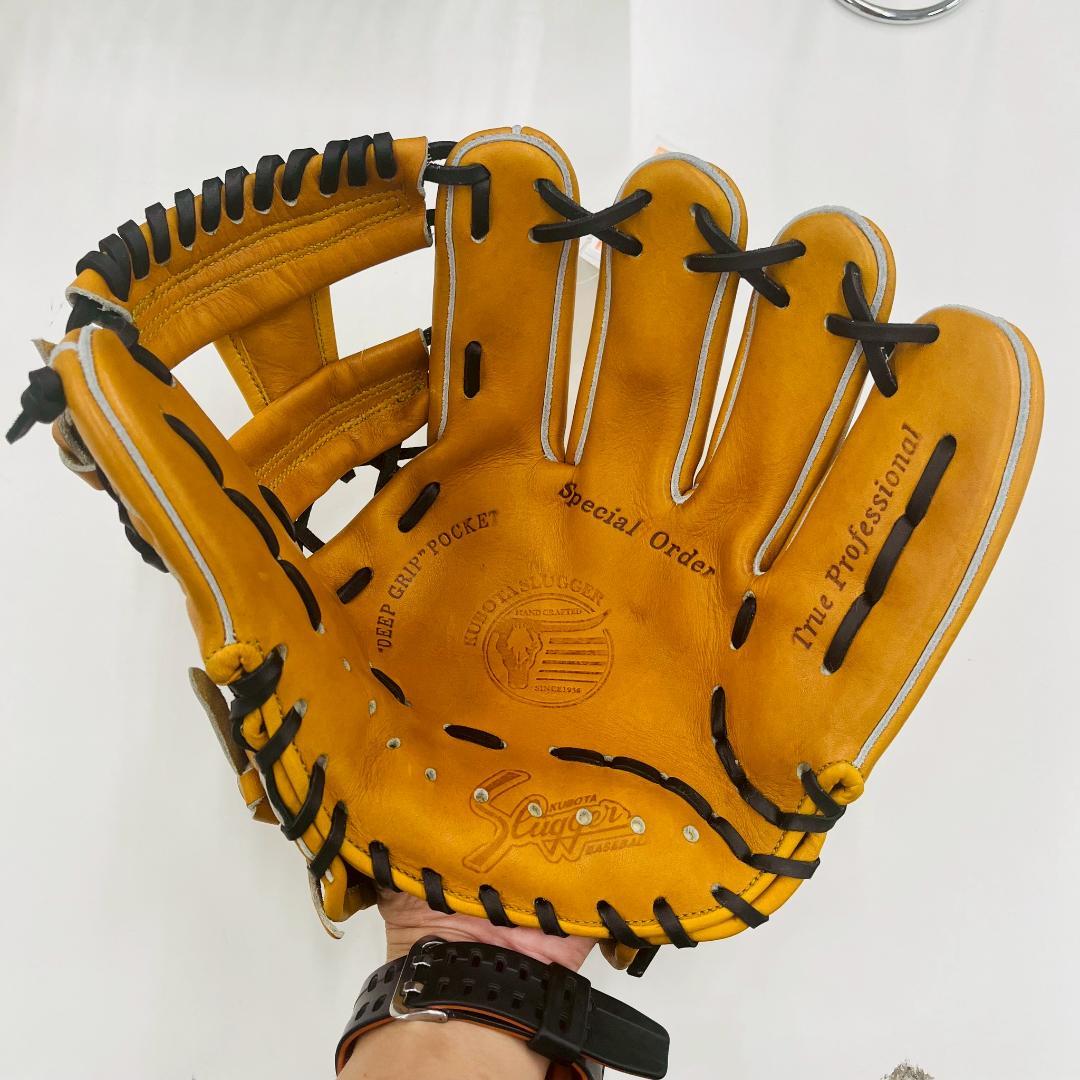 久保田スラッガー　オリジナルオーダーグラブ　硬式用　内野手用　SR1型　型付け済