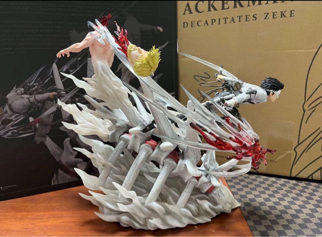 進撃の巨人 調査兵団 兵長 リヴァイ ガレージキット フィギュア 塗装済み