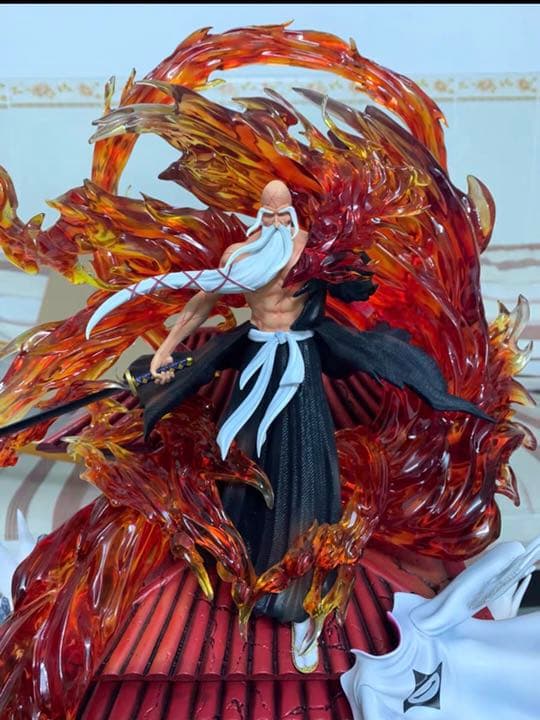 BLEACH 黒衣少年図   山本元柳齋重國ガレージキット ガレキ スタチュー②