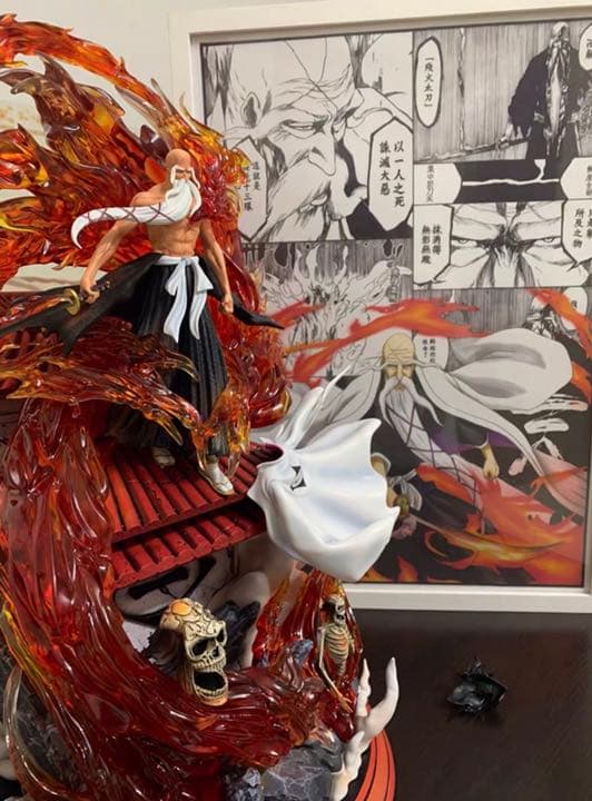 BLEACH 黒衣少年図   山本元柳齋重國ガレージキット ガレキ スタチュー②