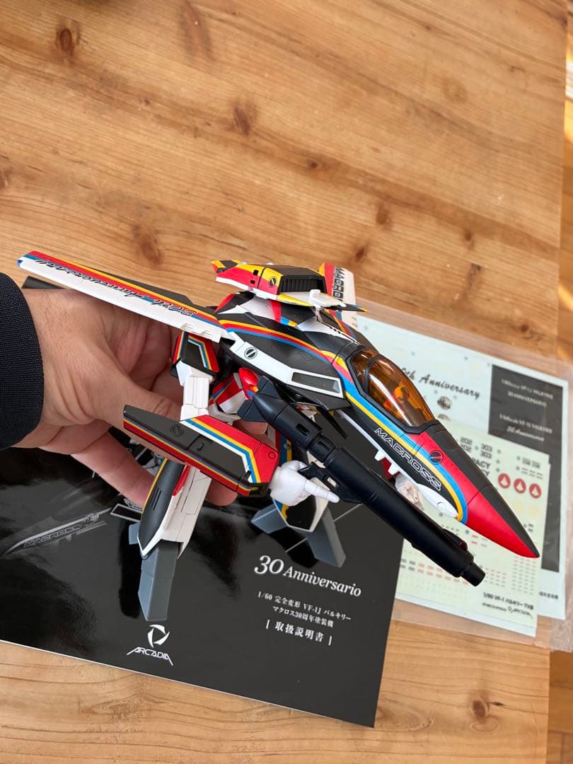 【難あり】アルカディア1/60完全変形VF-1J 30周年記念マクロスバルキリー