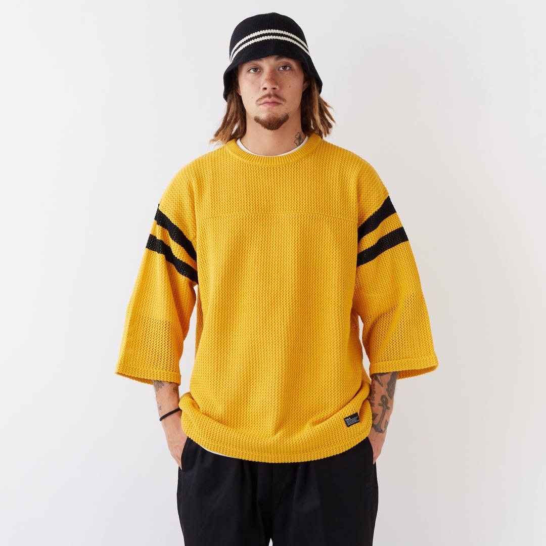 新品 エフエーティー フットボールシャツ FAT イエロー FAT