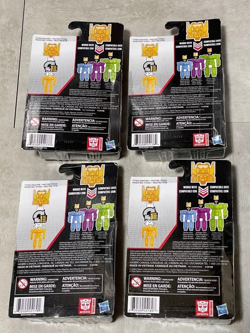 未開封 トランスフォーマー タイタンズリターン タイタンマスター 4体セット
