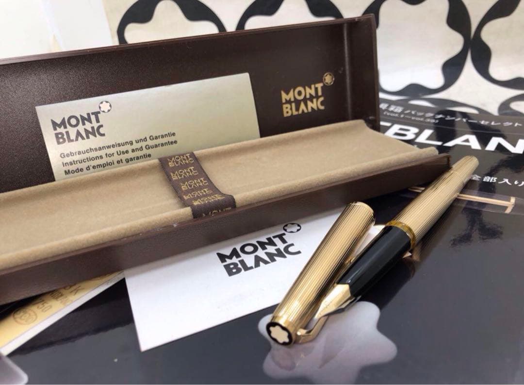 モンブラン　★稀な未使用に近い！金運を呼ぶ総金張りマイスターの銘品！No1246