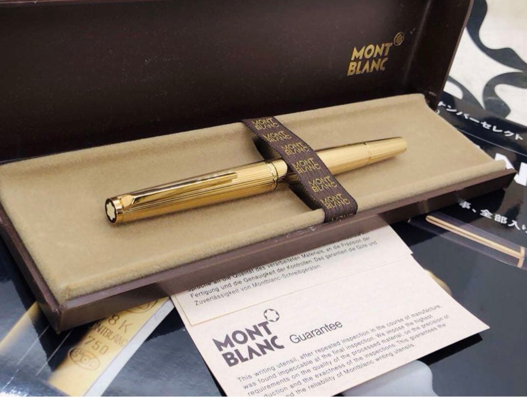 モンブラン　★稀な未使用に近い！金運を呼ぶ総金張りマイスターの銘品！No1246