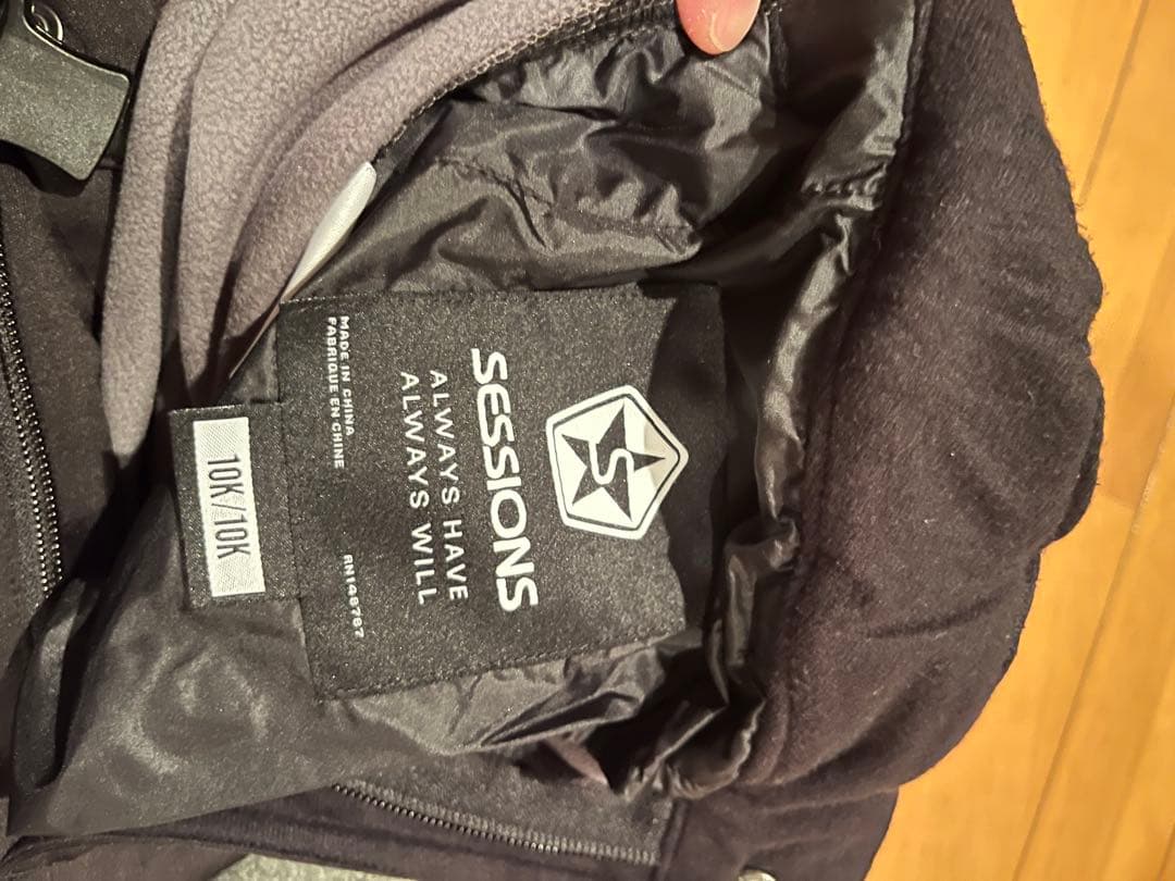 SESSIONS スノーウェア上下セットXL 黒