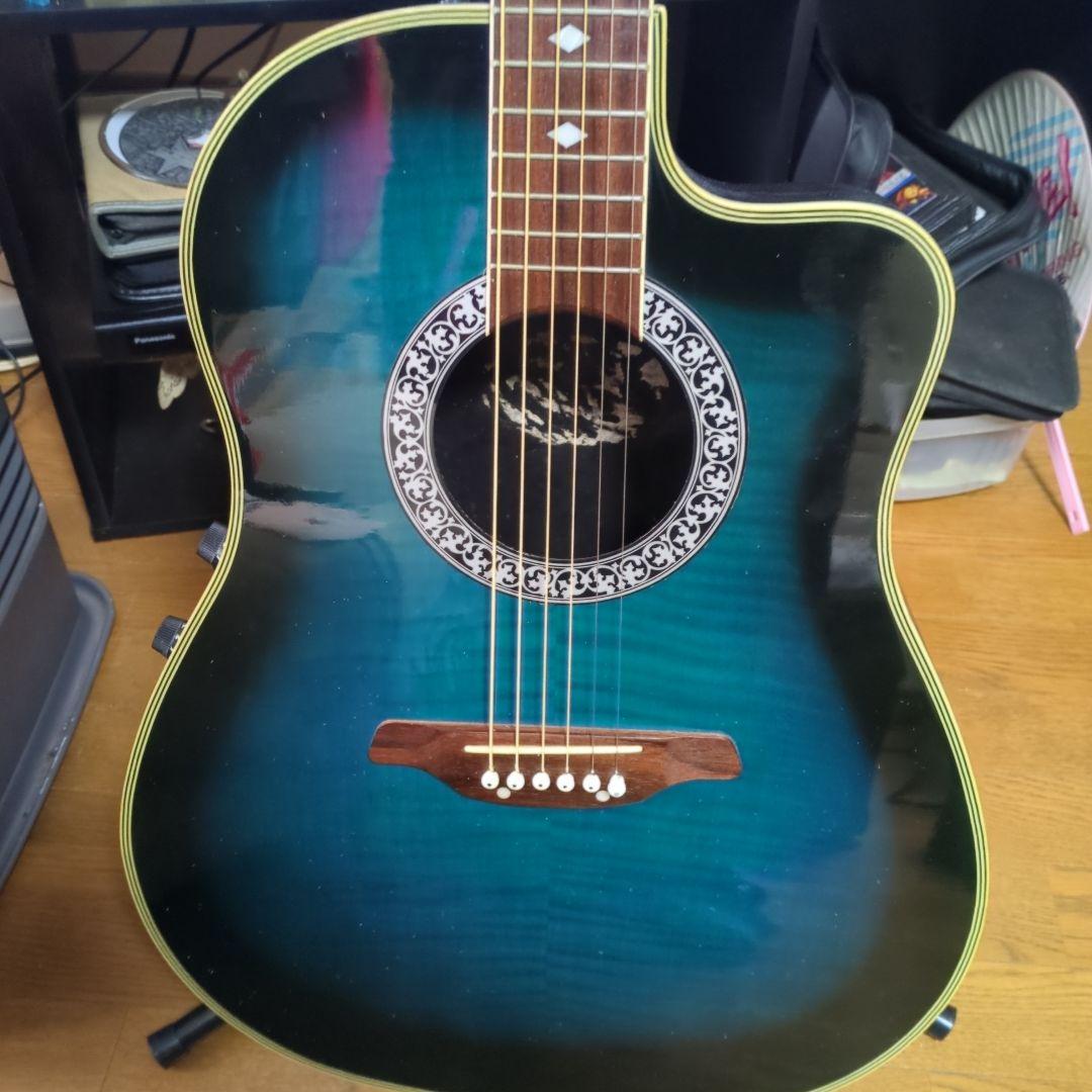 S*i様 再出品です!! ARIA ♫エレアコギター グラデーションブルー☆中古