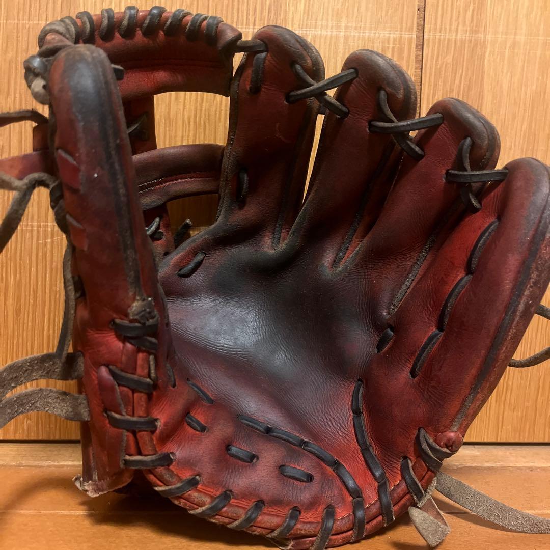 ミズノ 赤野球グローブ