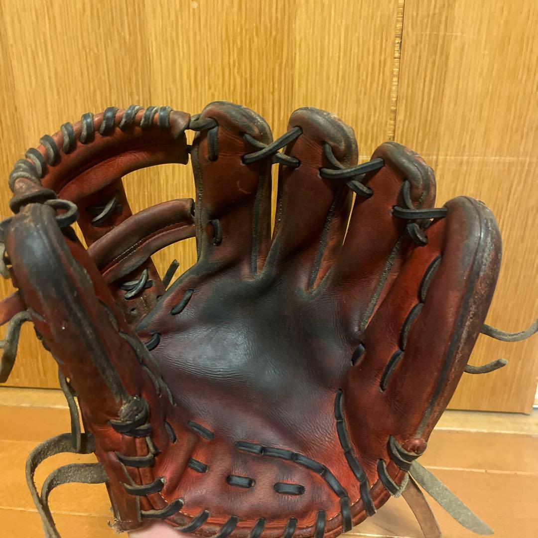 ミズノ 赤野球グローブ