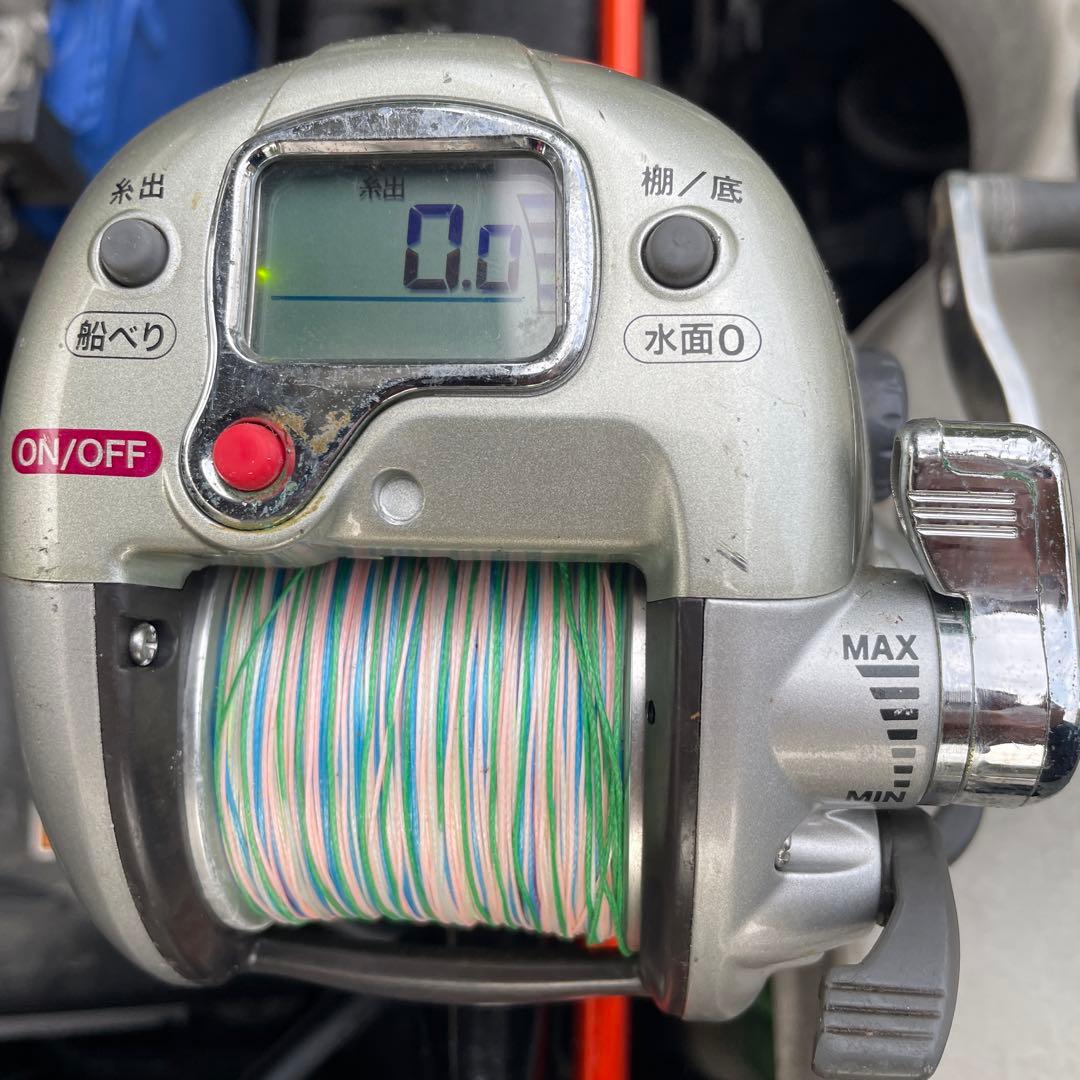 船釣りセット　電動リール　竿　仕掛け　カゴ　オモリセットです。